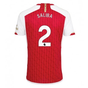 Arsenal William Saliba #2 Domaci Dres 2023-24 Kratak Rukavima